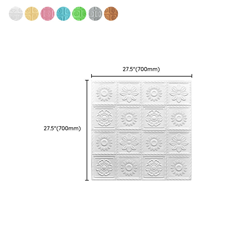 Industrial 3D-Print Wall Shelf Bathroom Living Room Wall Panels Set of 10