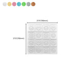 Industrial 3D-Print Wall Shelf Bathroom Living Room Wall Panels Set of 10