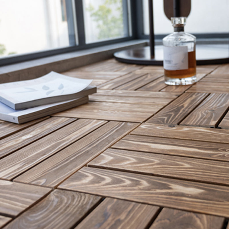 Tradition Waterproof Floor Tile Smooth Click Lock Pine Wood for the Living Room