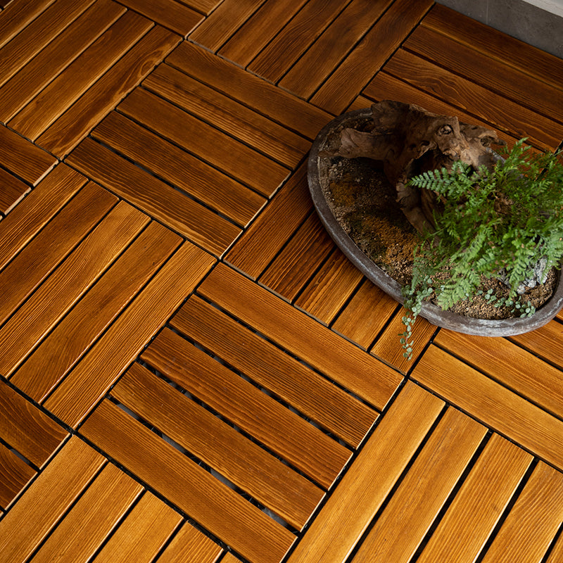 Tradition Waterproof Floor Tile Smooth Click Lock Pine Wood for the Living Room