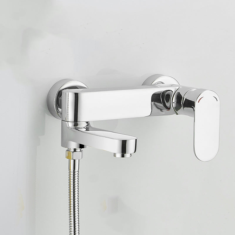 Modern Lever Mixer Bathtub Faucet Wall Mounted Bathtub Faucet