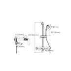 Modern Lever Mixer Bathtub Faucet Wall Mounted Bathtub Faucet