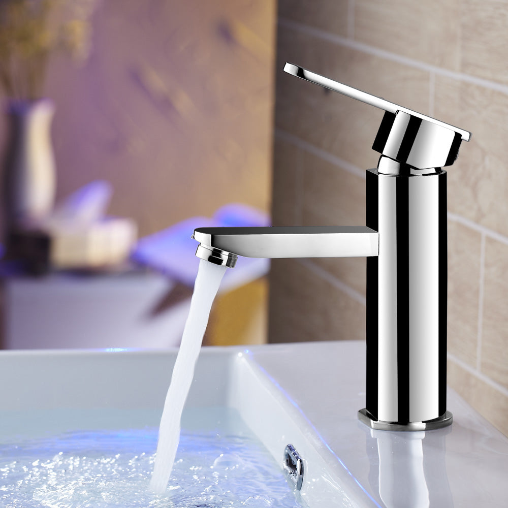 Bathroom Faucet Brass Lever Handle Single Hole Sink Faucet