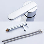 Bathroom Faucet Brass Lever Handle Single Hole Sink Faucet