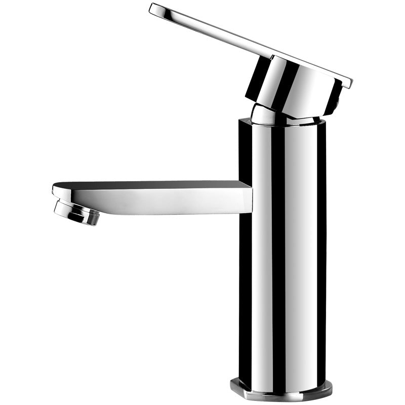 Bathroom Faucet Brass Lever Handle Single Hole Sink Faucet