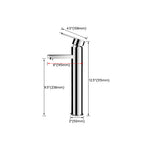 Bathroom Faucet Brass Lever Handle Single Hole Sink Faucet