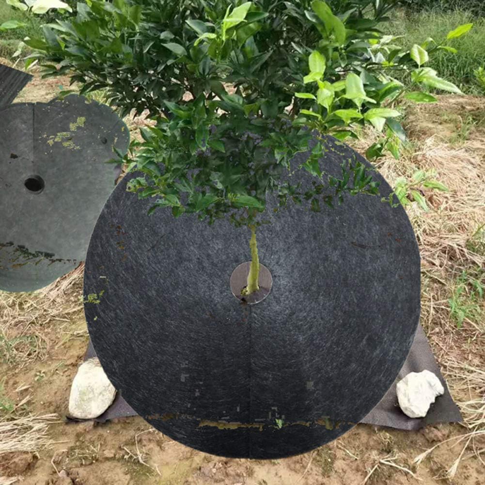 Weed fleece tree disk – Breathable root protection mat for garden and plants