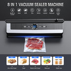 8-in-1 Vacuum Sealer with Built-in Cutter