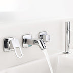 Wall Mounted Faucet Brass Lever Handle Bathroom Faucet Hand Shower