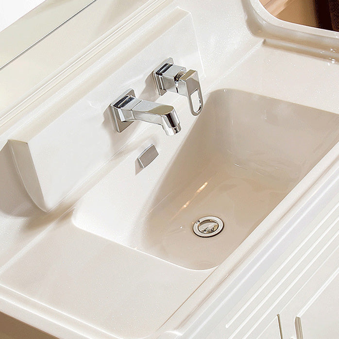 Wall Mounted Faucet Brass Lever Handle Bathroom Faucet Hand Shower