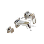 Wall Mounted Faucet Brass Lever Handle Bathroom Faucet Hand Shower