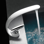 Unique bathroom waterfall faucet brass sink tap
