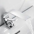 Unique Bathroom Waterfall Spout Brass Basin Faucet