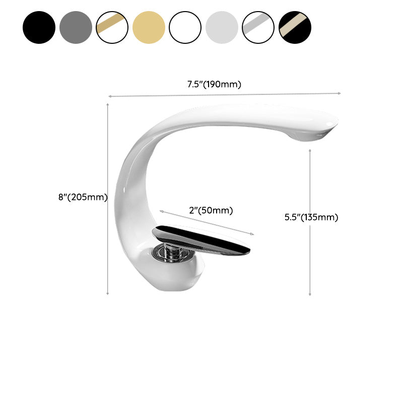 Unique Bathroom Waterfall Spout Brass Basin Faucet