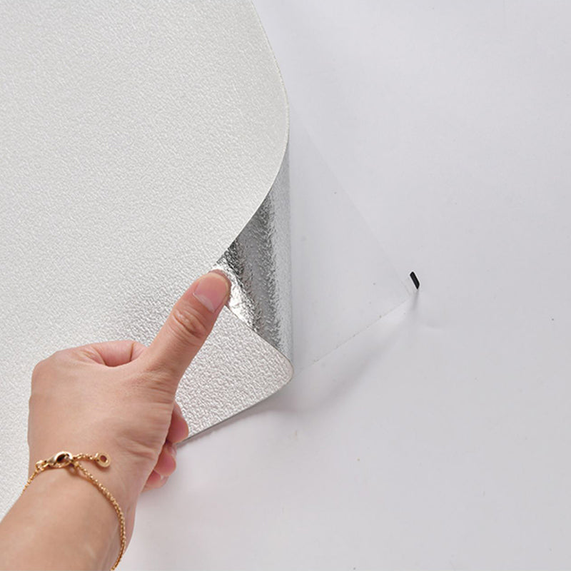 Modern Splash Guard Panels Waterproof Solid Color Peel-and-Stick Wall Covering