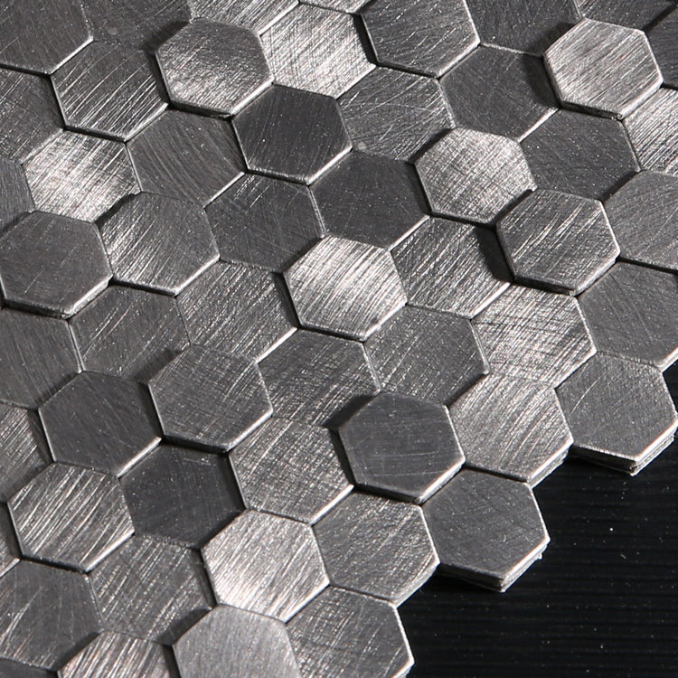 Mosaic Tiles Waterproof Peel and Stick Wall Tile with Hexagonal Shape