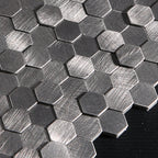 Mosaic Tiles Waterproof Peel and Stick Wall Tile with Hexagonal Shape