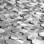 Mosaic Tiles Waterproof Peel and Stick Wall Tile with Hexagonal Shape