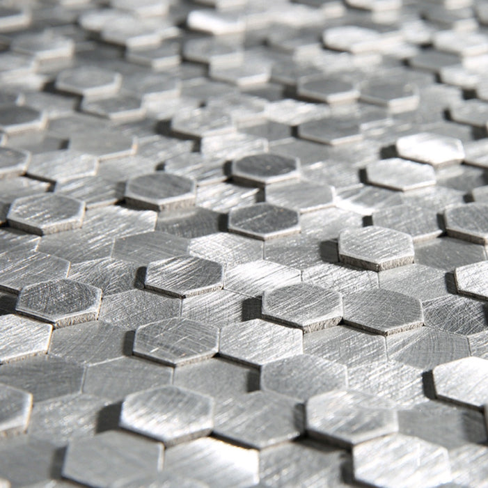 Mosaic Tiles Waterproof Peel and Stick Wall Tile with Hexagonal Shape
