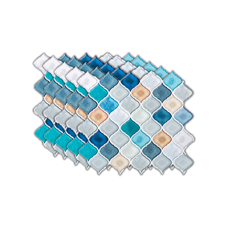 Plastic Peel & Stick Mosaic Tiles Waterproof Mosaic Tiles Wallpaper