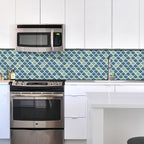 Plastic Peel & Stick Mosaic Tiles Waterproof Mosaic Tiles Wallpaper