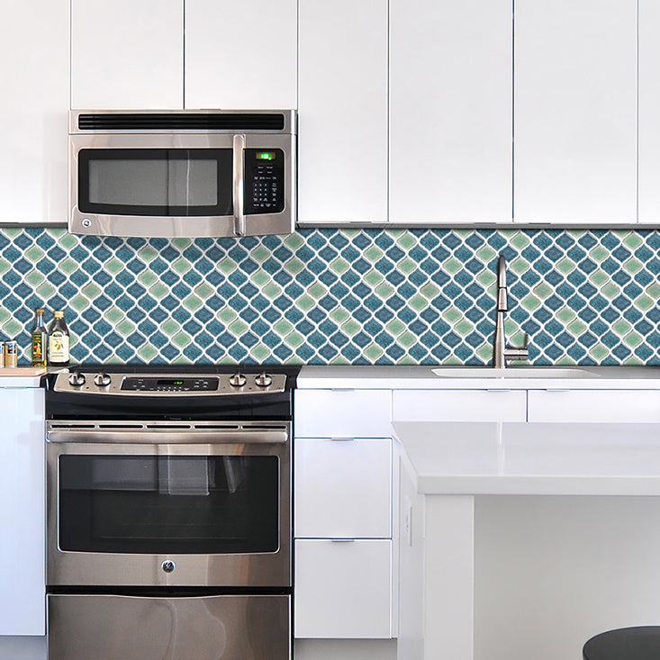 Plastic Peel & Stick Mosaic Tiles Waterproof Mosaic Tiles Wallpaper