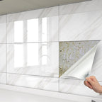 Individual Tiles Wallpaper PVC Stain Resistant Peel and Stick Tiles Wall Tile