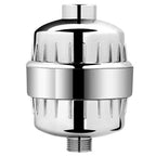 5 Sprays Shower Head Wall Mounted Silver Round Fixed Shower Head