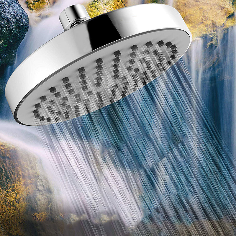 Contemporary round fixed wall shower head Silver shower head