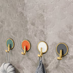 Contemporary 8-piece bathroom set 2.91 inch high bathrobe hooks
