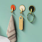 Contemporary 8-piece bathroom set 2.91 inch high bathrobe hooks