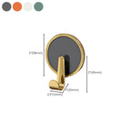 Contemporary 8-piece bathroom set 2.91 inch high bathrobe hooks