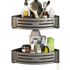 3-piece bathroom accessory set Contemporary aluminum bathroom shelf