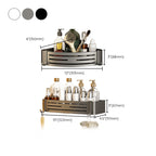 3-piece bathroom accessory set Contemporary aluminum bathroom shelf