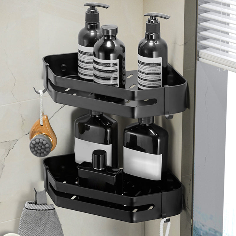 Modern 2/3-piece Bathroom Set Stainless Steel Triangle Bath Shelf made of Aluminum