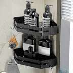 Modern 2/3-piece Bathroom Set Stainless Steel Triangle Bath Shelf made of Aluminum