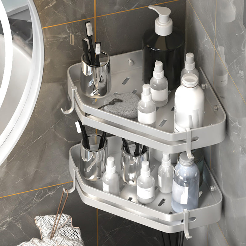 Modern 2/3-piece Bathroom Set Stainless Steel Triangle Bath Shelf made of Aluminum