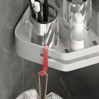 Modern 2/3-piece Bathroom Set Stainless Steel Triangle Bath Shelf made of Aluminum