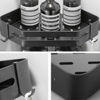 Modern 2/3-piece Bathroom Set Stainless Steel Triangle Bath Shelf made of Aluminum