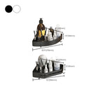 Modern 2/3-piece Bathroom Set Stainless Steel Triangle Bath Shelf made of Aluminum