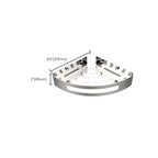 Polished Chrome Modern Bathroom Accessories Set Stainless Steel Triangular Shower Shelf