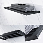 5-piece Modernism Bathroom Accessory Set in Matte Black Stainless Steel