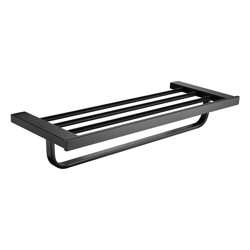 5-piece Modernism Bathroom Accessory Set in Matte Black Stainless Steel