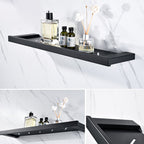 5-piece Modernism Bathroom Accessory Set in Matte Black Stainless Steel