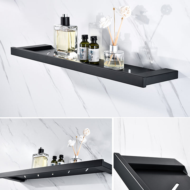 5-piece Modernism Bathroom Accessory Set in Matte Black Stainless Steel
