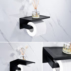 5-piece Modernism Bathroom Accessory Set in Matte Black Stainless Steel