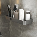 3-piece modern bathroom hardware set aluminum bathroom shelf in gray