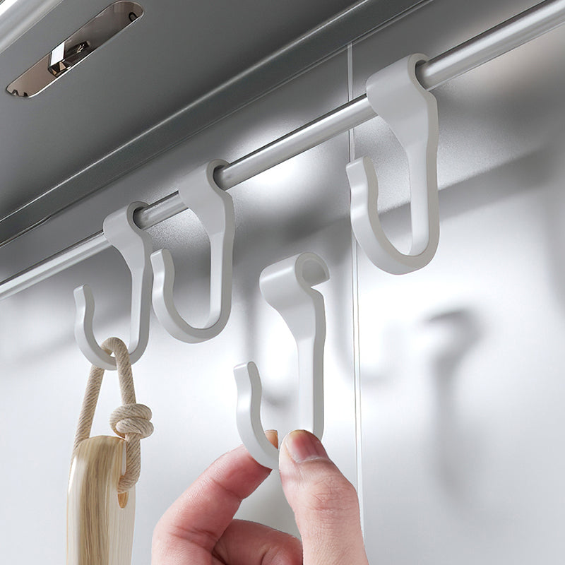 3-piece modern bathroom hardware set aluminum bathroom shelf in gray