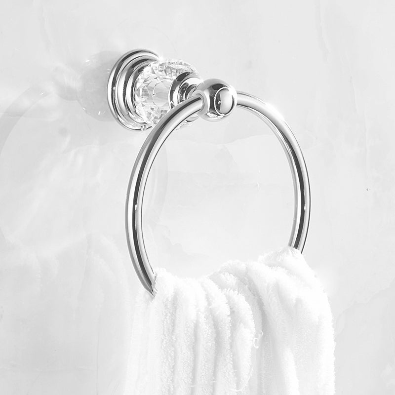Modern Bathroom Accessories Hardware Set Silver Accessories Hardware Set