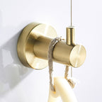 Traditional Brushed Brass Bathroom Accessories As Individual Piece Or In Set Made Of Metal